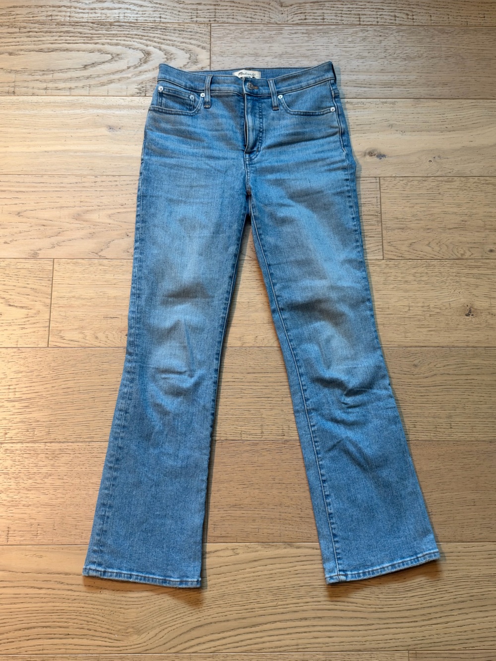 Madewell Mid-Rise Kick Out Jeans 26T Tall Medium Wash Bootcut Flare